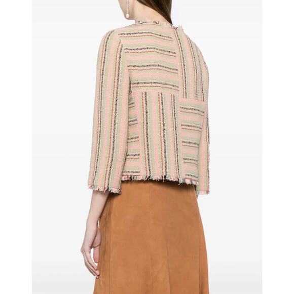 Vintage Y2K Chanel Evening Jacket Wool Womens FR 44 Old Money Classic - Picture 4 of 16